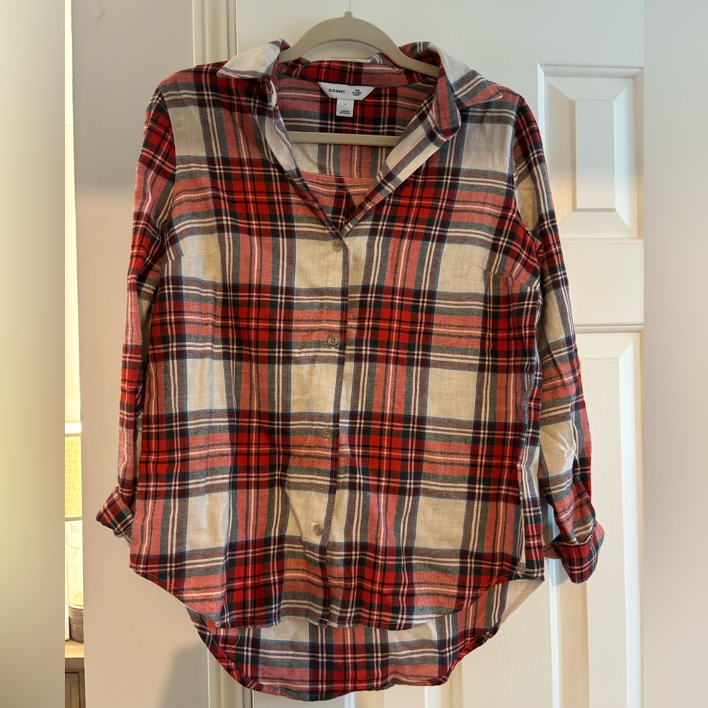 Old Navy Multicolored flannel Button Down Shirt